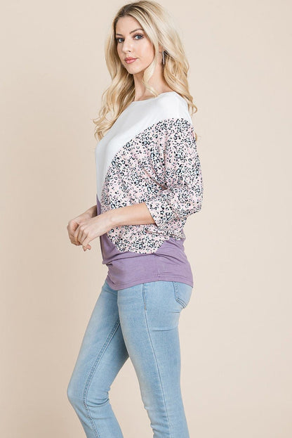 Color Block Knitted Dolman Sleeve Sweatshirts Top | Apparel | Kitchen + Metal