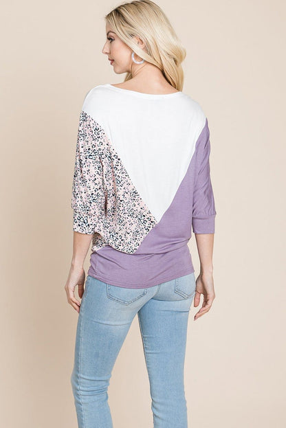 Color Block Knitted Dolman Sleeve Sweatshirts Top | Apparel | Kitchen + Metal