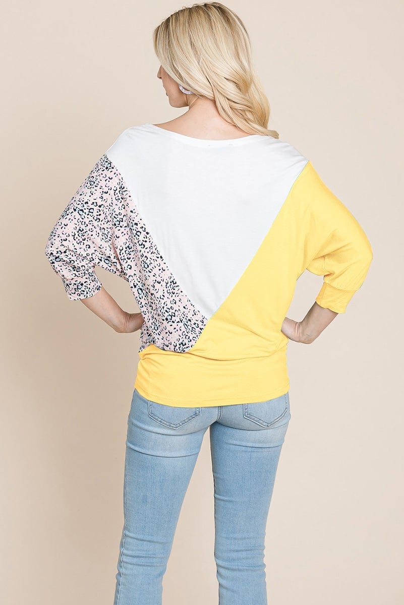 Color Block Knitted Dolman Sleeve Sweatshirts Top | Apparel | Kitchen + Metal