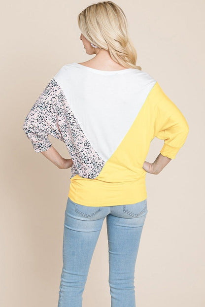 Color Block Knitted Dolman Sleeve Sweatshirts Top | Apparel | Kitchen + Metal