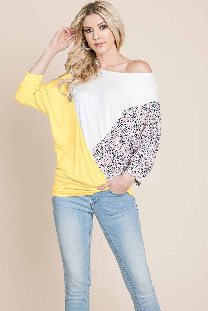 Color Block Knitted Dolman Sleeve Sweatshirts Top | Apparel | Kitchen + Metal