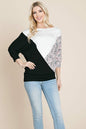 Color Block Knitted Dolman Sleeve Sweatshirts Top | Apparel | Kitchen + Metal