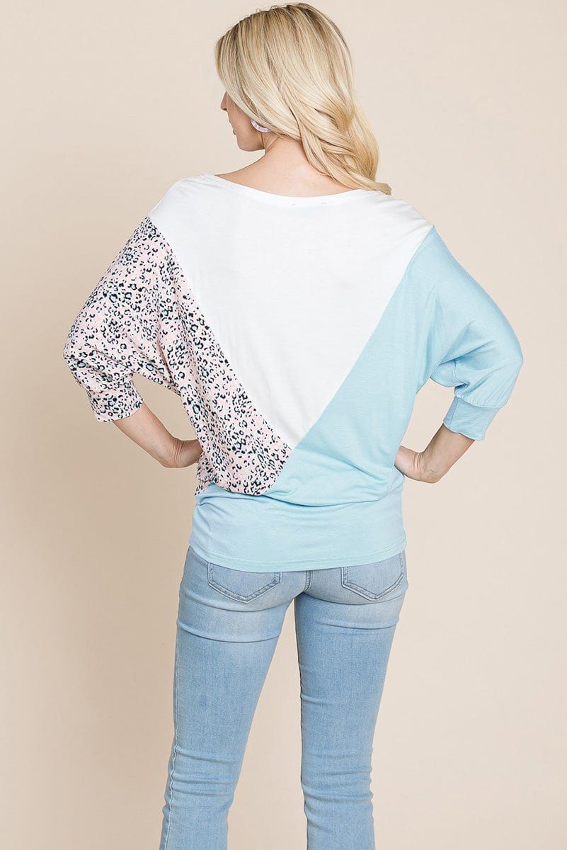 Color Block Knitted Dolman Sleeve Sweatshirts Top | Apparel | Kitchen + Metal
