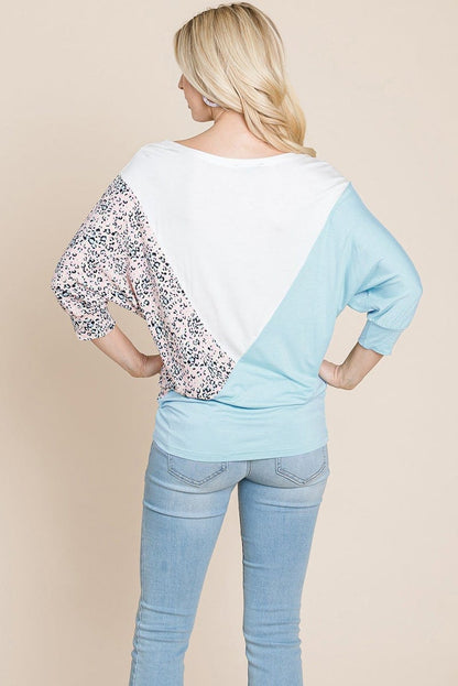 Color Block Knitted Dolman Sleeve Sweatshirts Top | Apparel | Kitchen + Metal