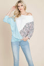 Color Block Knitted Dolman Sleeve Sweatshirts Top | Apparel | Kitchen + Metal