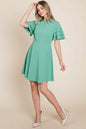 Flutter Layered Sleeve Ruffle Hem Sun Dress | Apparel | Kitchen + Metal