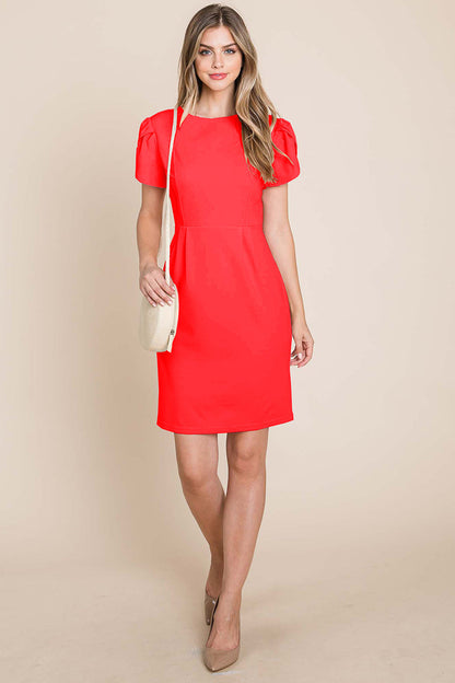 Puff Short Sleeve Bodycon Dress | Apparel | Kitchen + Metal