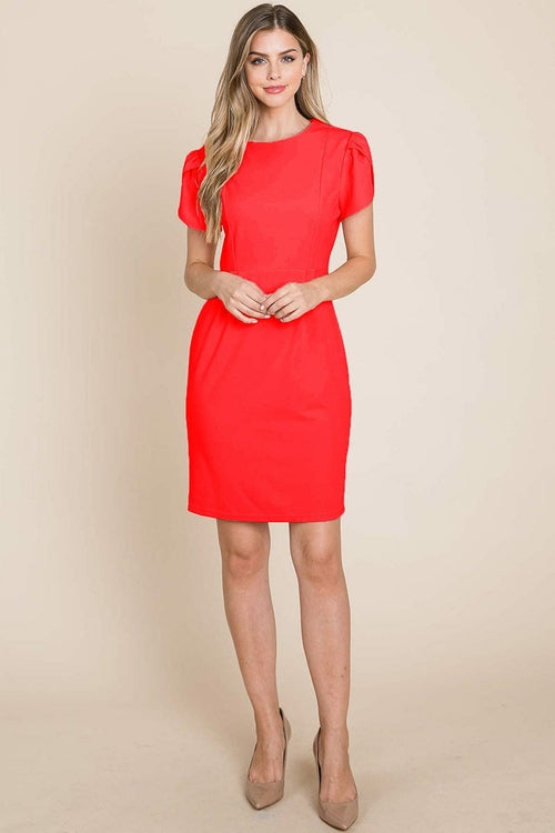 Puff Short Sleeve Bodycon Dress | Apparel | Kitchen + Metal