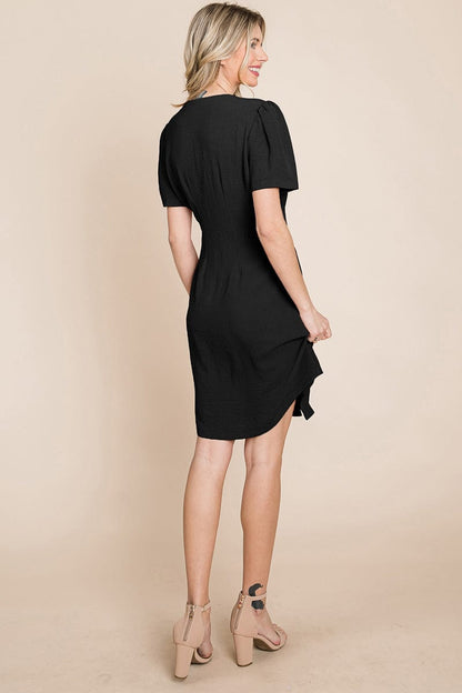 Button Down Solid Pleated Shirt Dress | Apparel | Kitchen + Metal