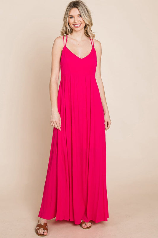 Beach Maxi Bridesmaid Dress with Criss Cross Back | Apparel | Kitchen + Metal