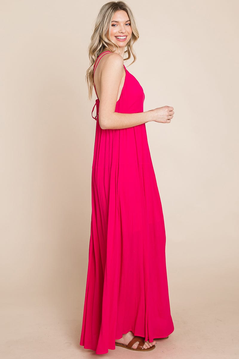 Beach Maxi Bridesmaid Dress with Criss Cross Back | Apparel | Kitchen + Metal