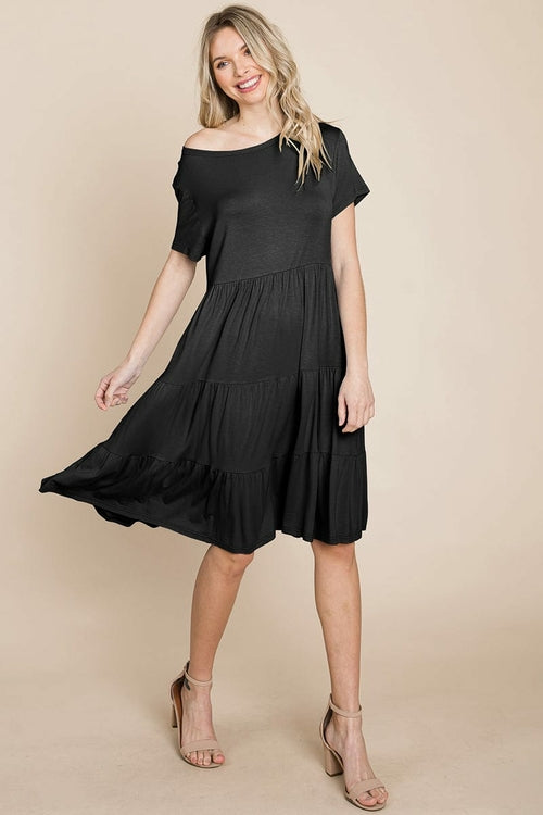 Everyday Knit Tiered Ruffle Hem Dress | Apparel | Kitchen + Metal