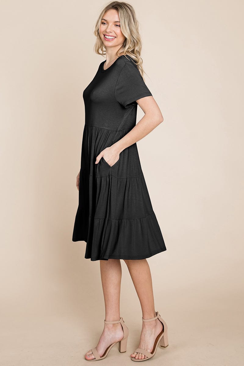 Everyday Knit Tiered Ruffle Hem Dress | Apparel | Kitchen + Metal