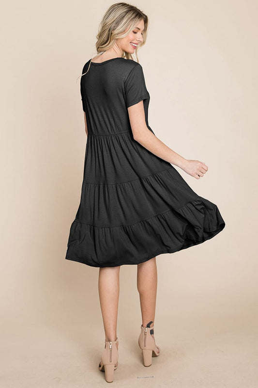 Everyday Knit Tiered Ruffle Hem Dress | Apparel | Kitchen + Metal