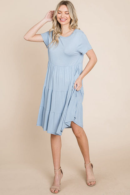 Everyday Knit Tiered Ruffle Hem Dress | Apparel | Kitchen + Metal