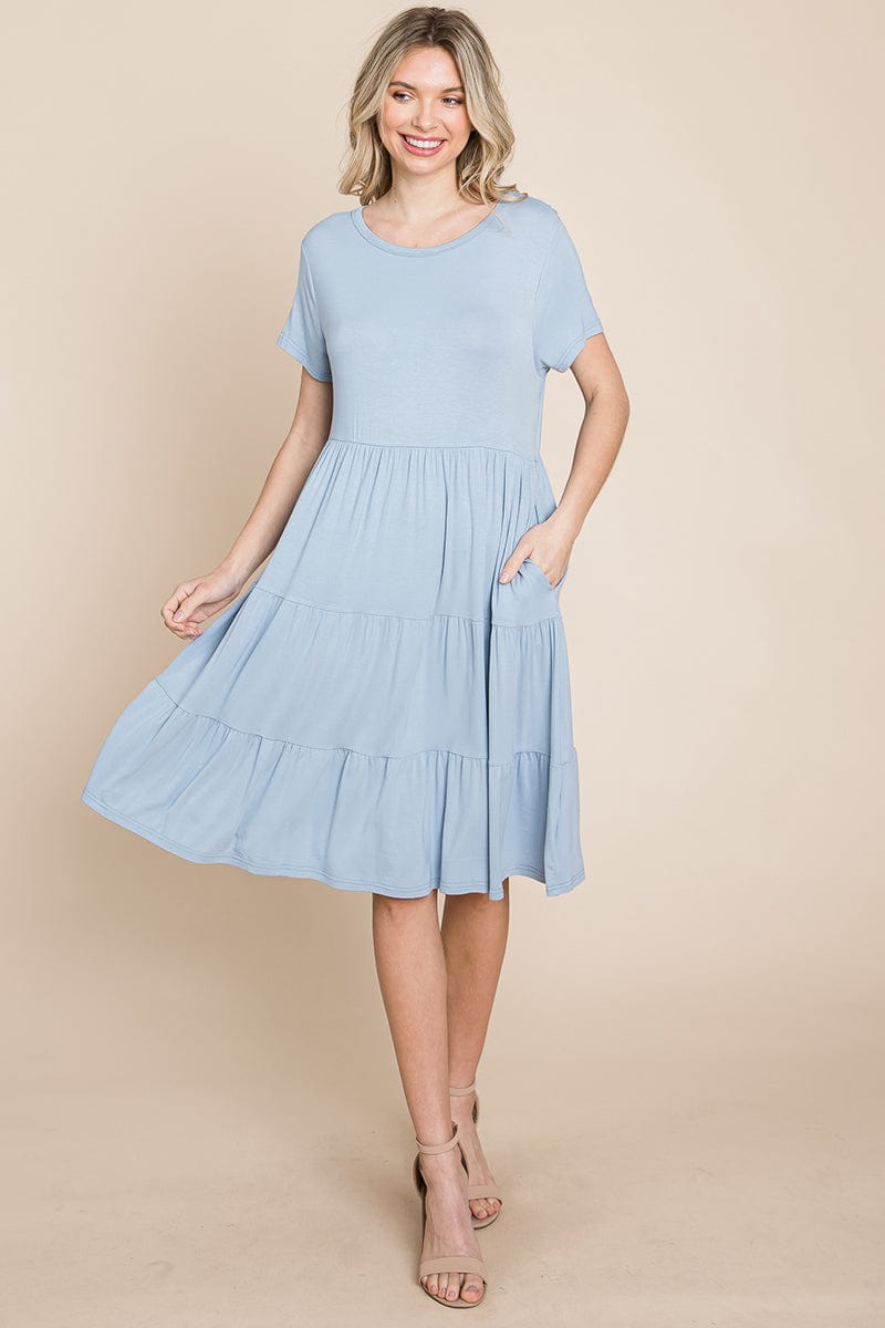 Everyday Knit Tiered Ruffle Hem Dress | Apparel | Kitchen + Metal
