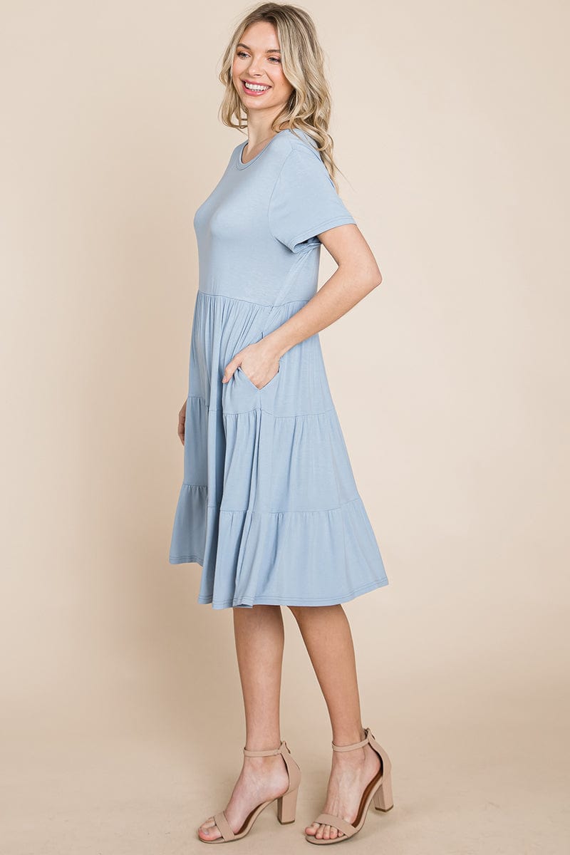 Everyday Knit Tiered Ruffle Hem Dress | Apparel | Kitchen + Metal