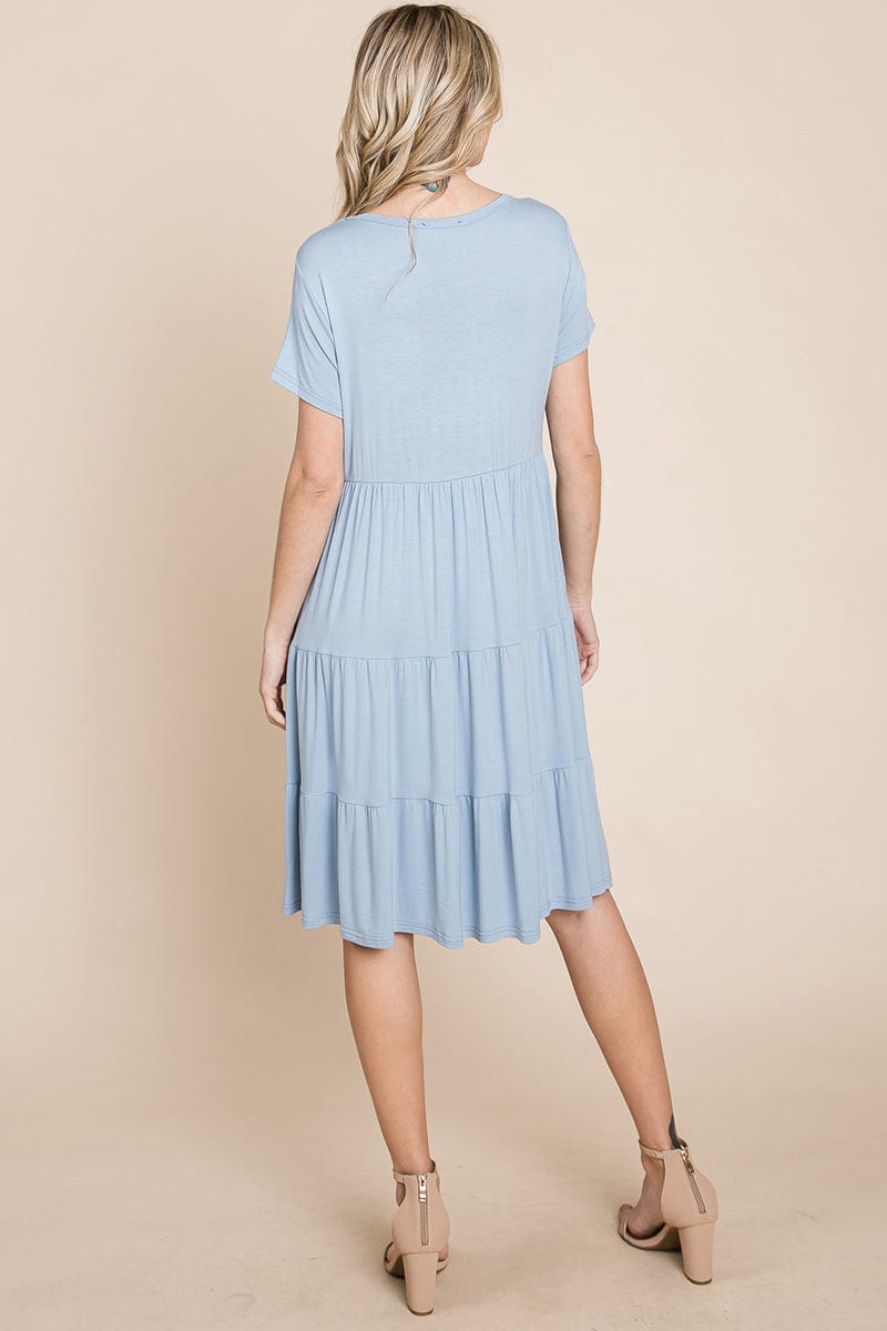 Everyday Knit Tiered Ruffle Hem Dress | Apparel | Kitchen + Metal