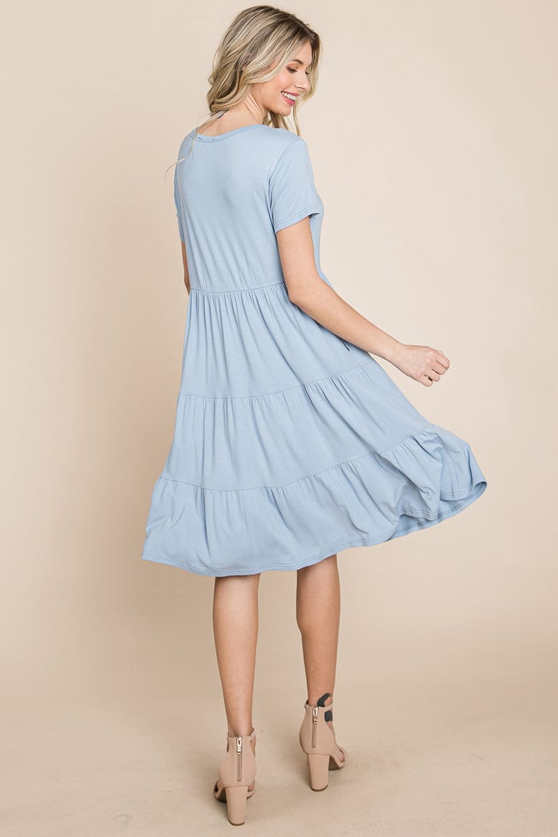 Everyday Knit Tiered Ruffle Hem Dress | Apparel | Kitchen + Metal