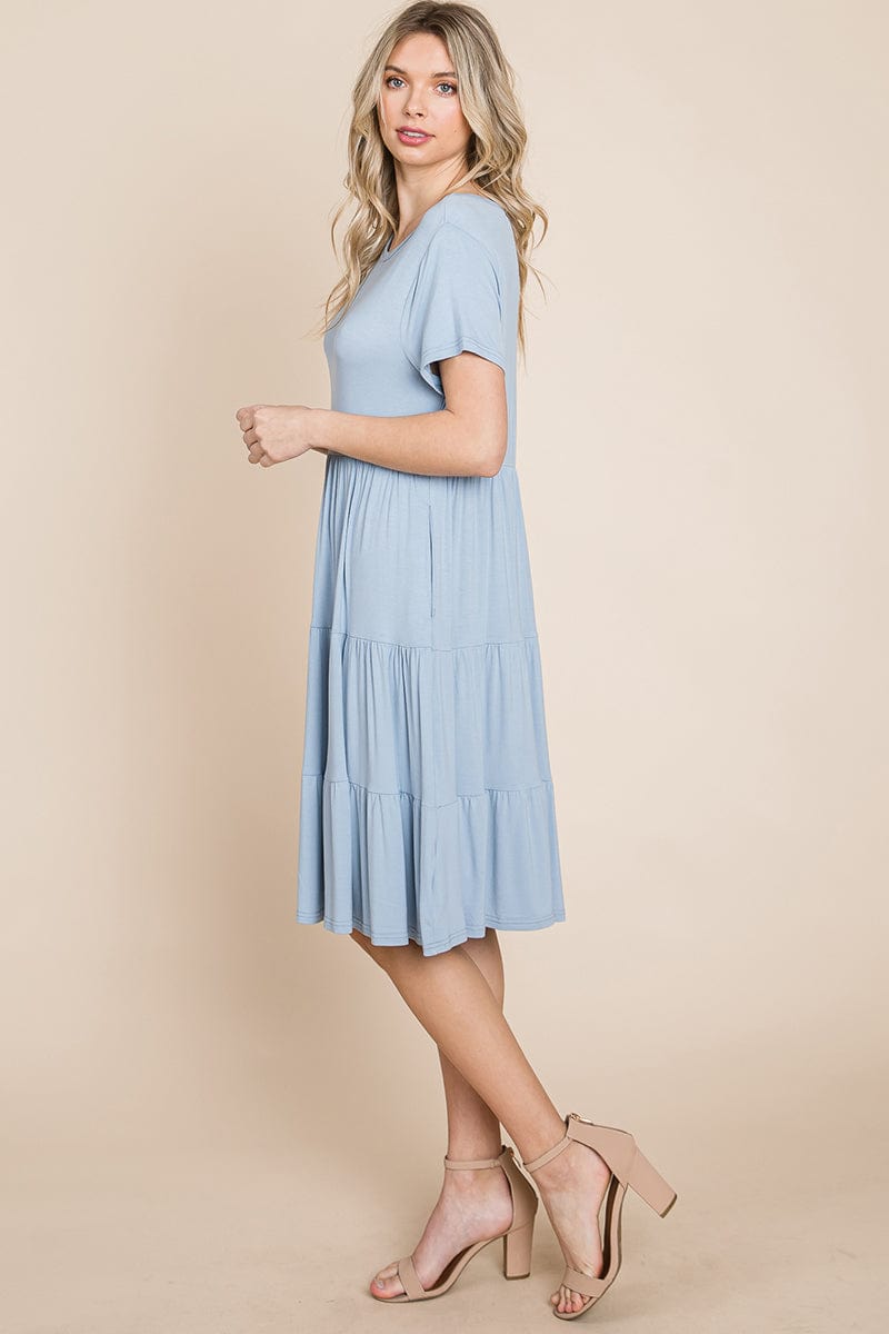 Everyday Knit Tiered Ruffle Hem Dress | Apparel | Kitchen + Metal