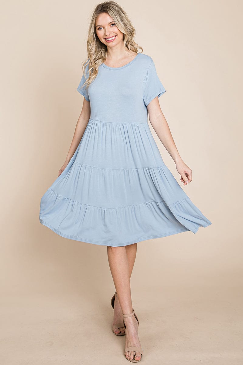 Everyday Knit Tiered Ruffle Hem Dress | Apparel | Kitchen + Metal