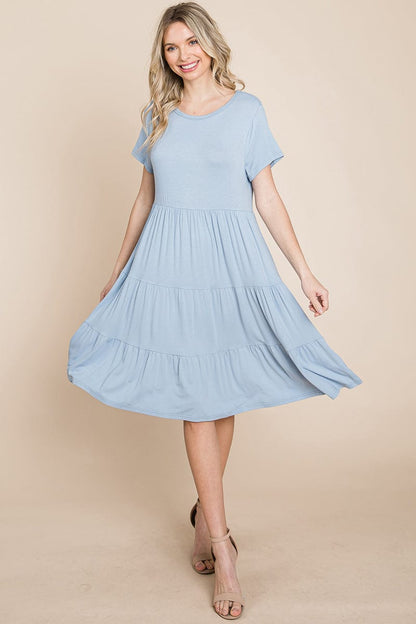 Everyday Knit Tiered Ruffle Hem Dress | Apparel | Kitchen + Metal
