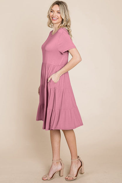 Everyday Knit Tiered Ruffle Hem Dress | Apparel | Kitchen + Metal