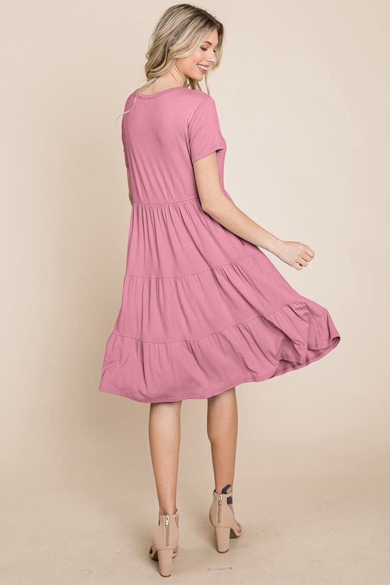 Everyday Knit Tiered Ruffle Hem Dress | Apparel | Kitchen + Metal