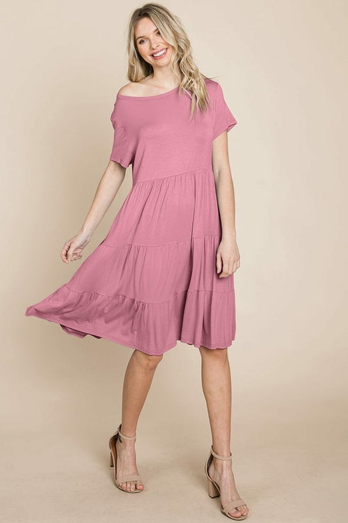 Everyday Knit Tiered Ruffle Hem Dress | Apparel | Kitchen + Metal