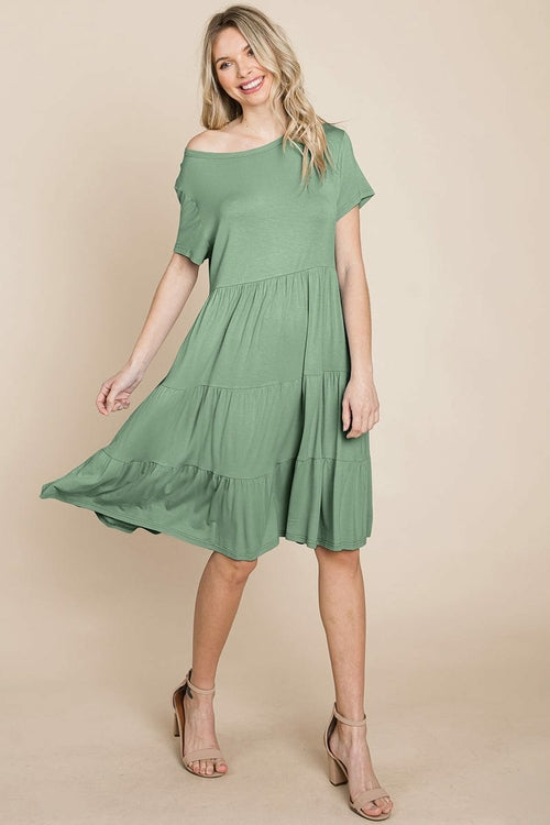 Everyday Knit Tiered Ruffle Hem Dress | Apparel | Kitchen + Metal