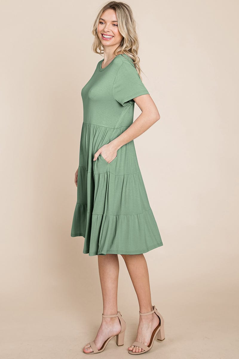 Everyday Knit Tiered Ruffle Hem Dress | Apparel | Kitchen + Metal