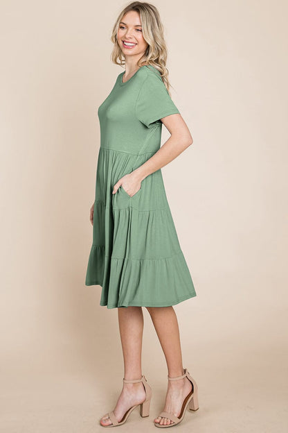 Everyday Knit Tiered Ruffle Hem Dress | Apparel | Kitchen + Metal
