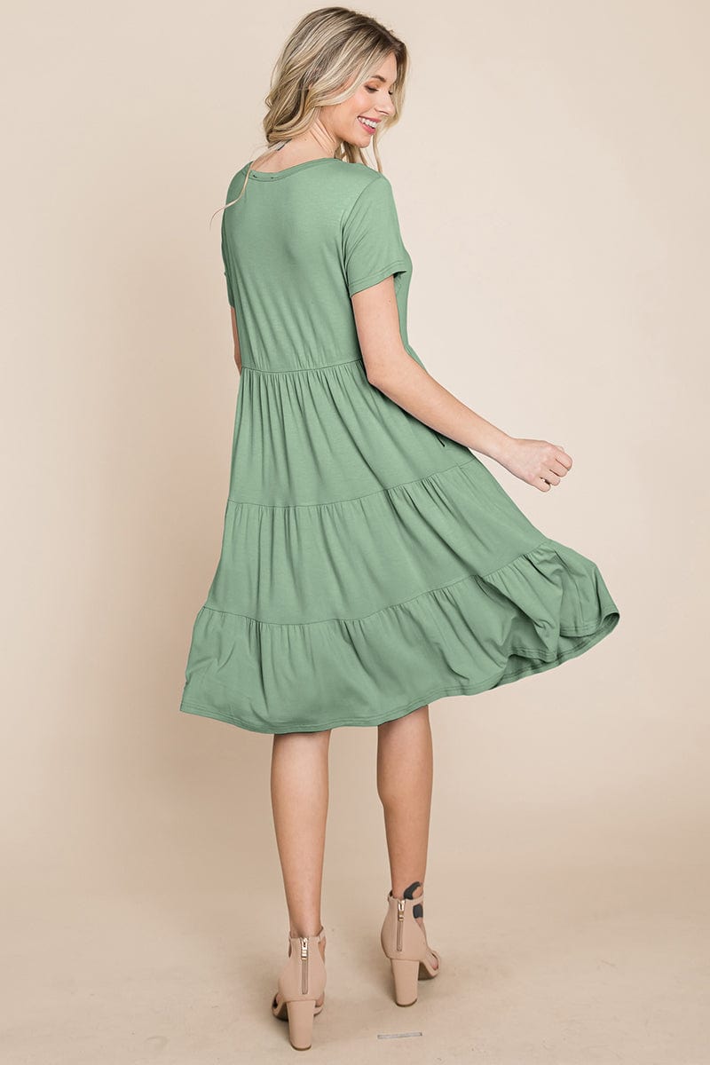Everyday Knit Tiered Ruffle Hem Dress | Apparel | Kitchen + Metal