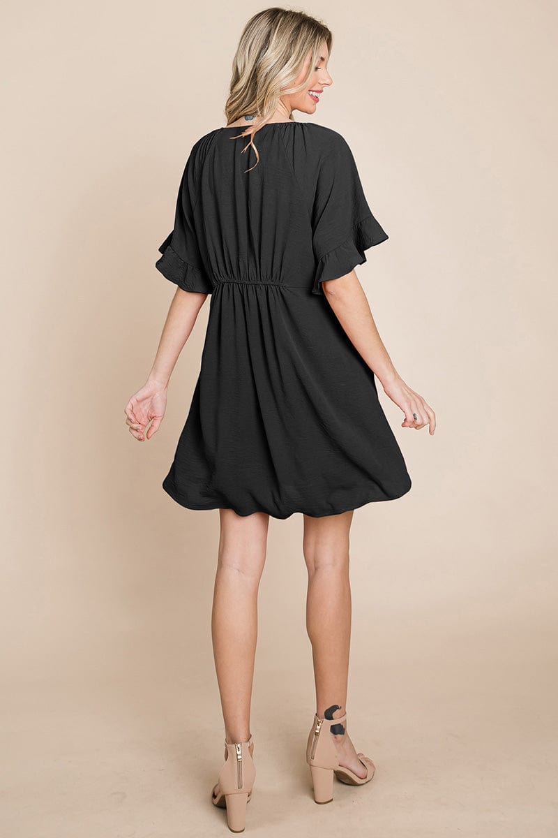 Flutter Sleeve Tiered Babydoll Mini Dress | Apparel | Kitchen + Metal