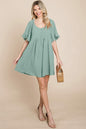 Flutter Sleeve Tiered Babydoll Mini Dress | Apparel | Kitchen + Metal