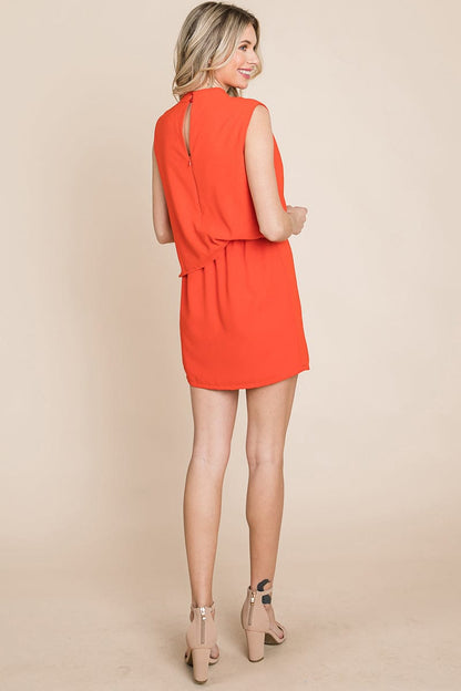 Draped Sleeveless Mini Cocktail Dress | Apparel | kitchen + Metal