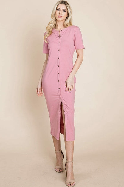 Everyday Button up Cotton Midi Shirt Dress | Apparel | Kitchen + Metal