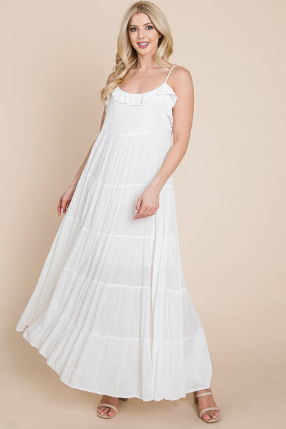 Tiered Tie Strap Cami Maxi Dress | Apparel | Kitchen + Metal