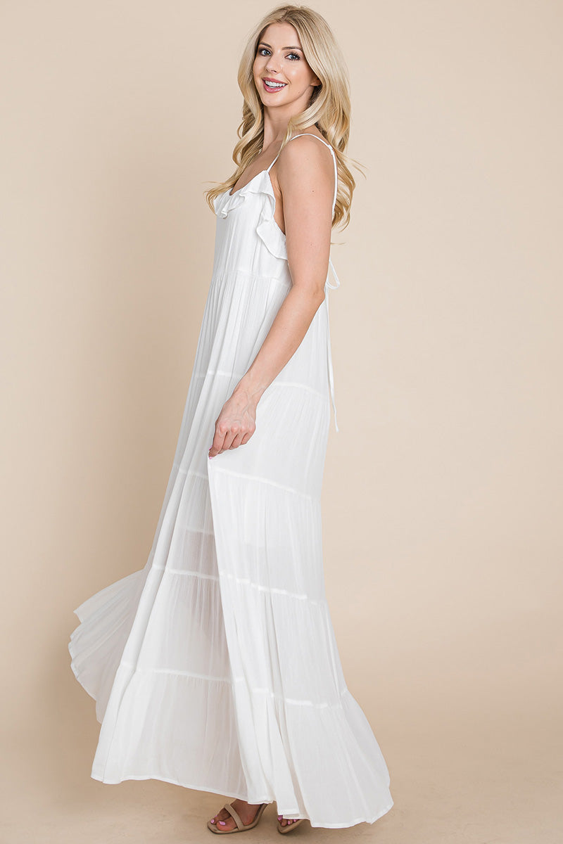 Tiered Tie Strap Cami Maxi Dress | Apparel | Kitchen + Metal