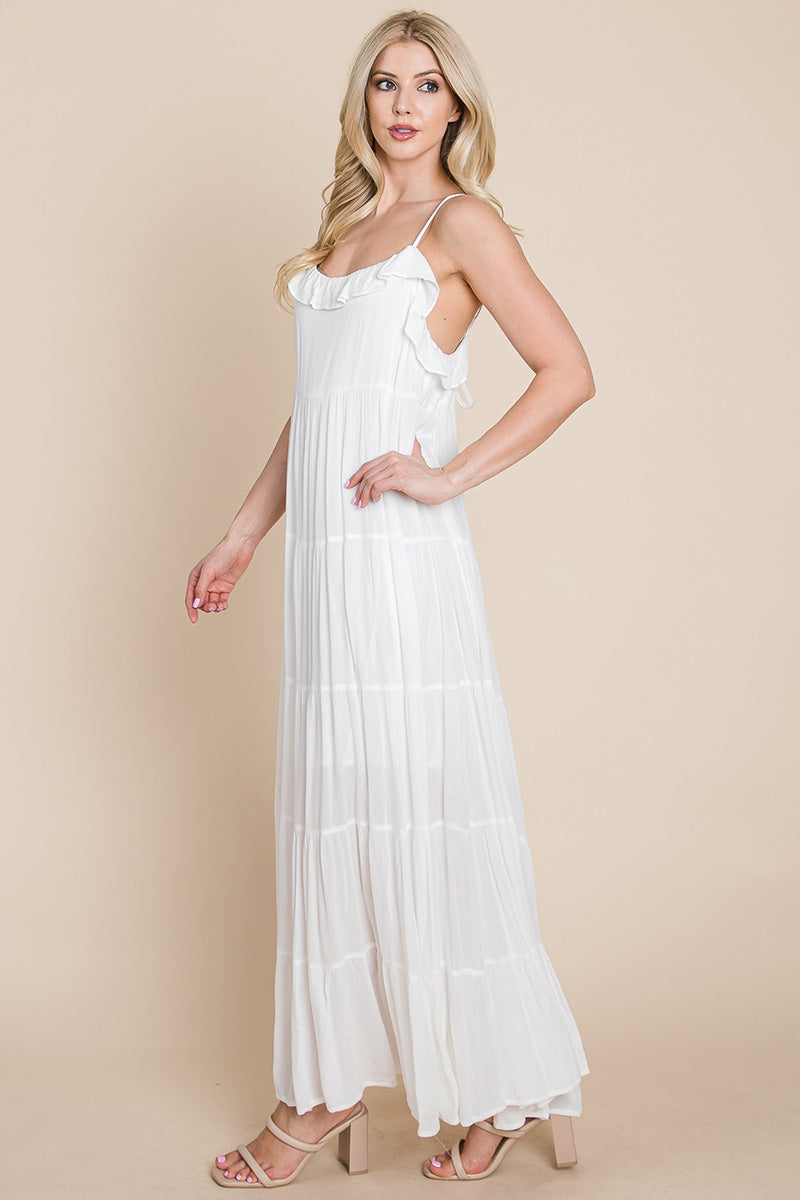 Tiered Tie Strap Cami Maxi Dress | Apparel | Kitchen + Metal