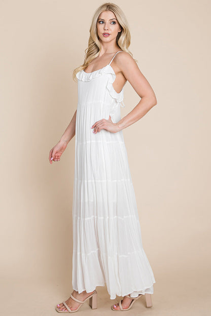 Tiered Tie Strap Cami Maxi Dress | Apparel | Kitchen + Metal
