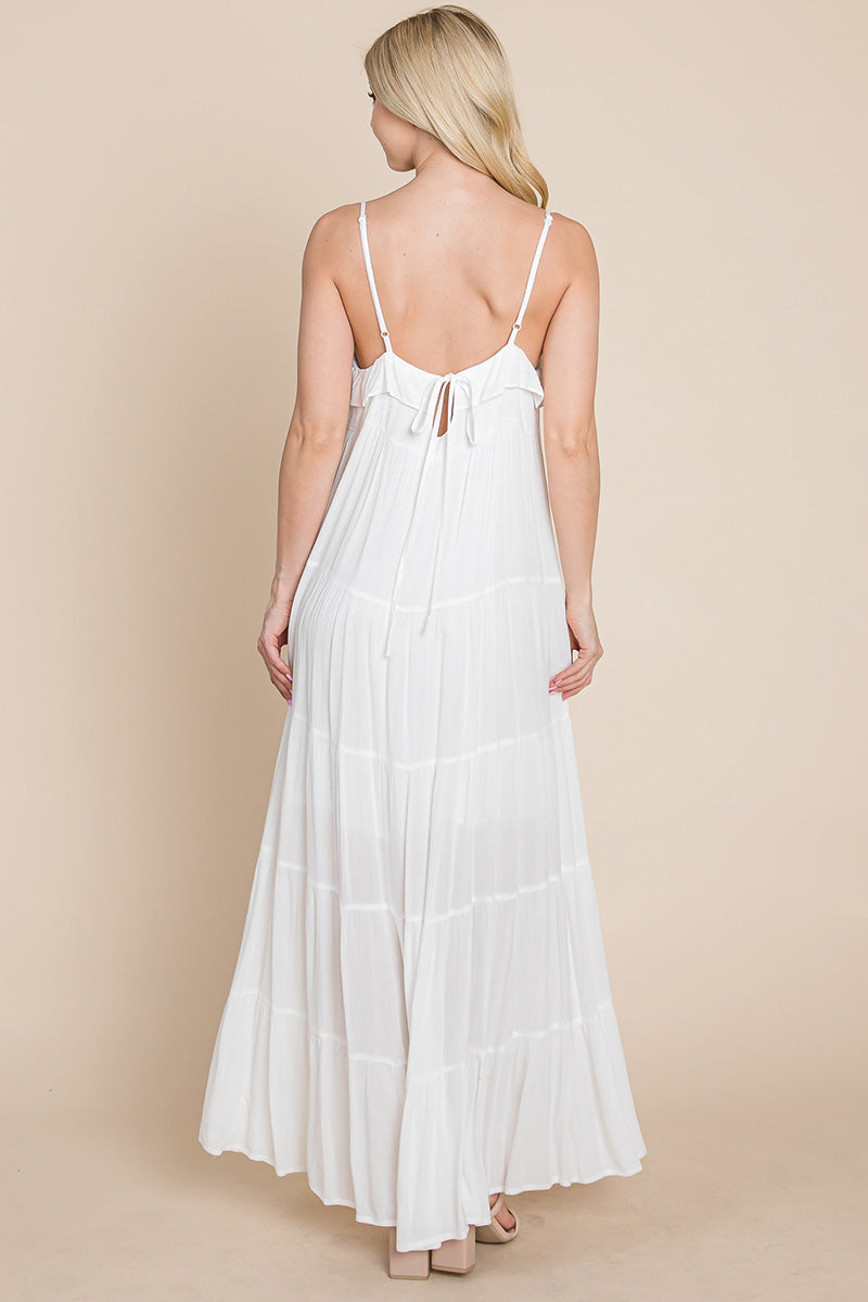 Tiered Tie Strap Cami Maxi Dress | Apparel | Kitchen + Metal