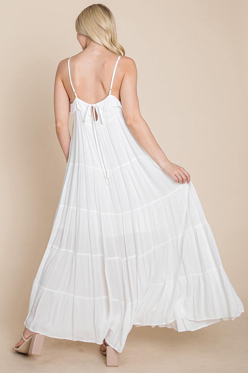 Tiered Tie Strap Cami Maxi Dress | Apparel | Kitchen + Metal