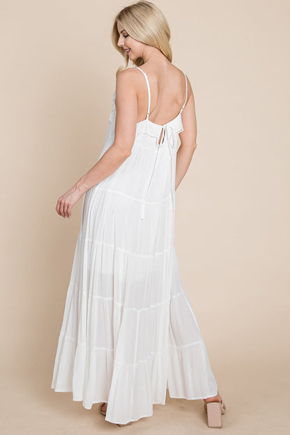 Tiered Tie Strap Cami Maxi Dress | Apparel | Kitchen + Metal