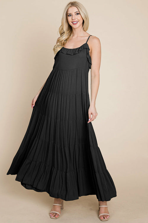 Tiered Tie Strap Cami Maxi Dress | Apparel | Kitchen + Metal