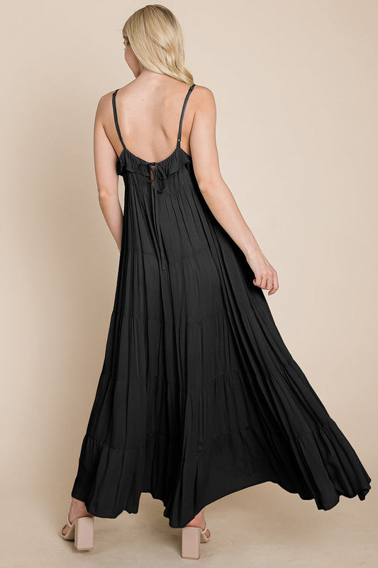 Tiered Tie Strap Cami Maxi Dress | Apparel | Kitchen + Metal