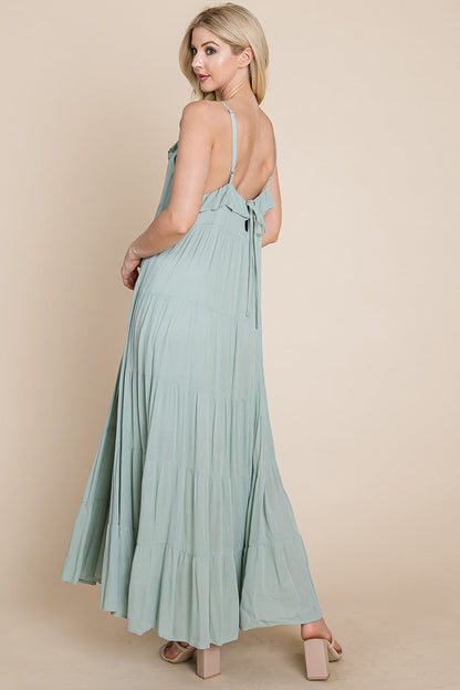 Tiered Tie Strap Cami Maxi Dress | Apparel | Kitchen + Metal