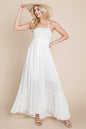 Smocked Flowy Boho Pleated Backless Maxi Dress | Apparel | Kitchen + Metal