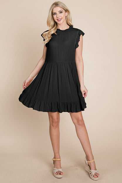 Ruffled Sleeveless Babydoll Dress with Pockets | Apparel | Kitchen + Metal