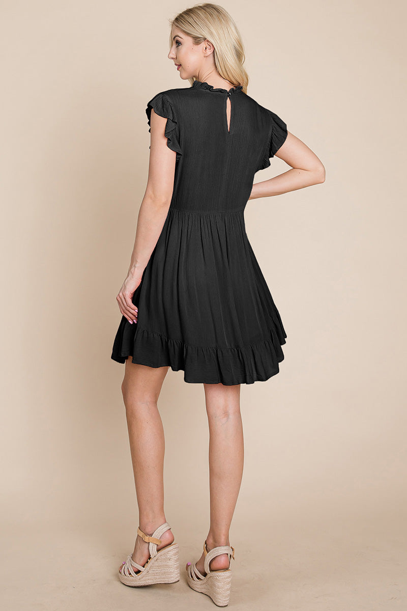 Ruffled Sleeveless Babydoll Dress with Pockets | Apparel | Kitchen + Metal